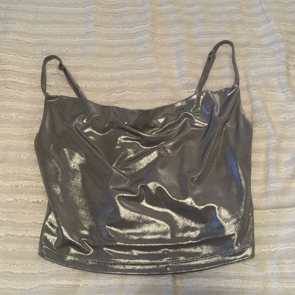Forever 21 sparkly silver top